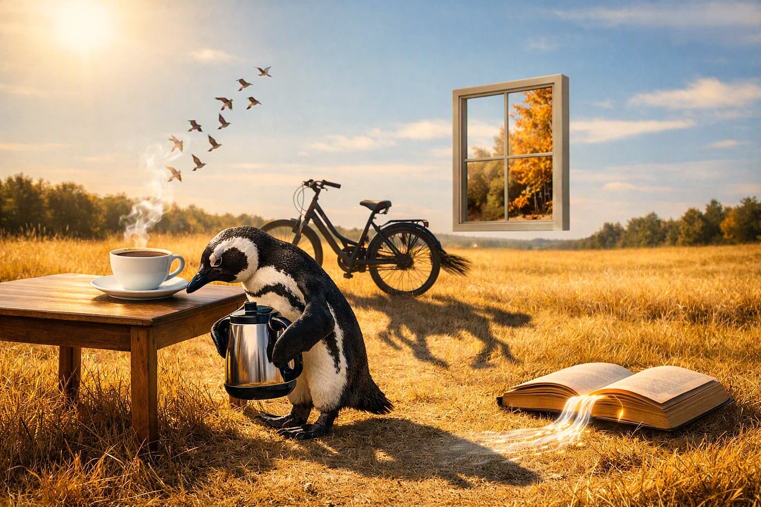 Een Pinguïn op de Veluwe